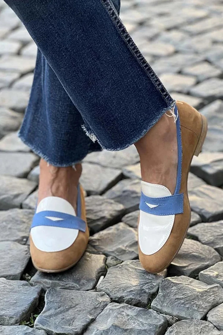 LORANO FIRENZE | SLINGBACK TRICOLORE A PUNTA TONDA