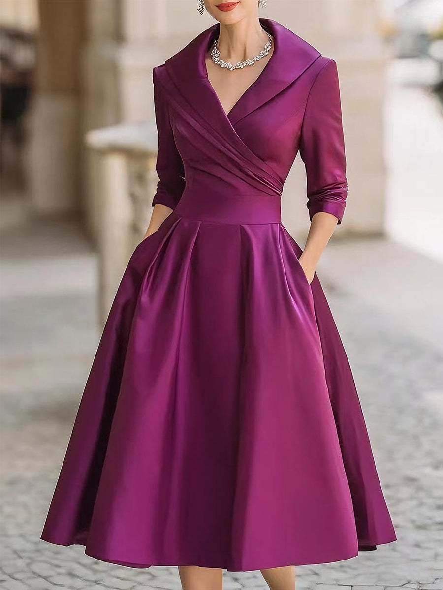 Lina - Vestito midi in satin