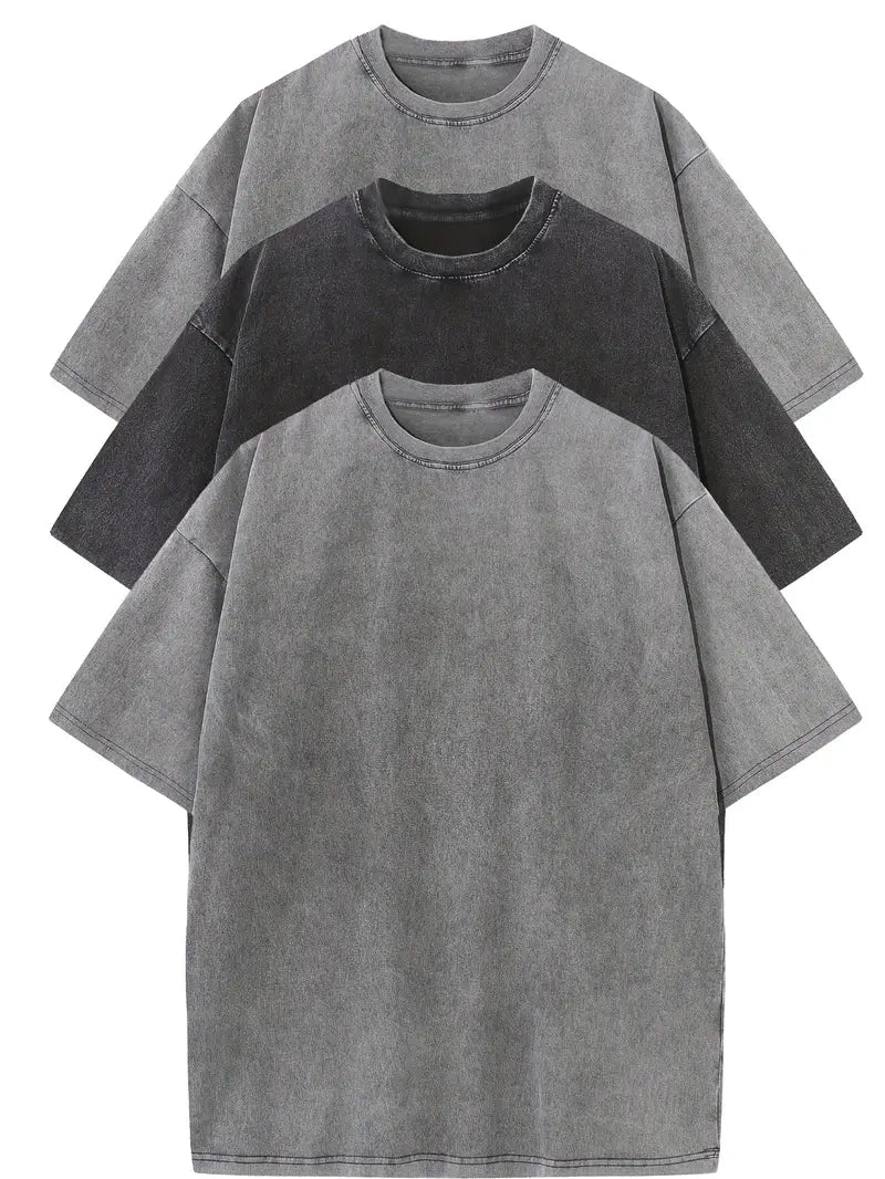 Aldo™ | Set di T-Shirt Oversize in Cotone Casual 3 Pezzi