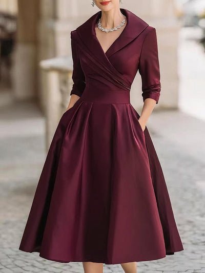 Lina - Vestito midi in satin
