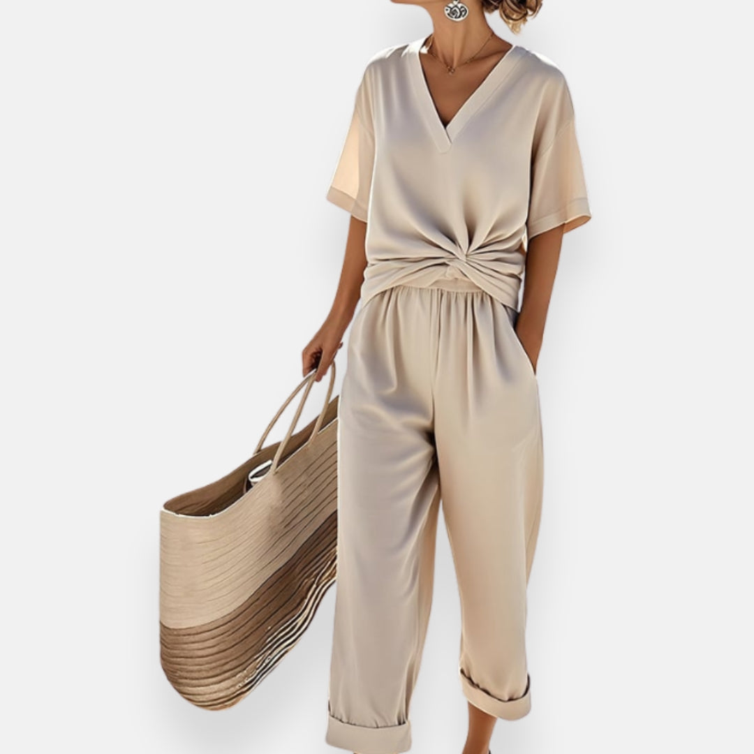 Ivette | Tuta con nodo frontale