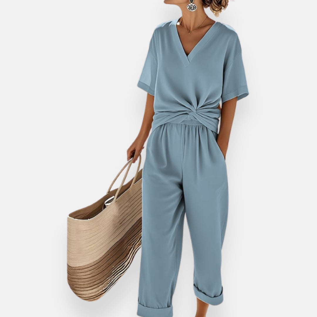 Ivette | Tuta con nodo frontale