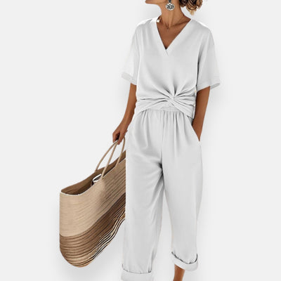 Ivette | Tuta con nodo frontale