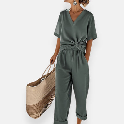 Ivette | Tuta con nodo frontale