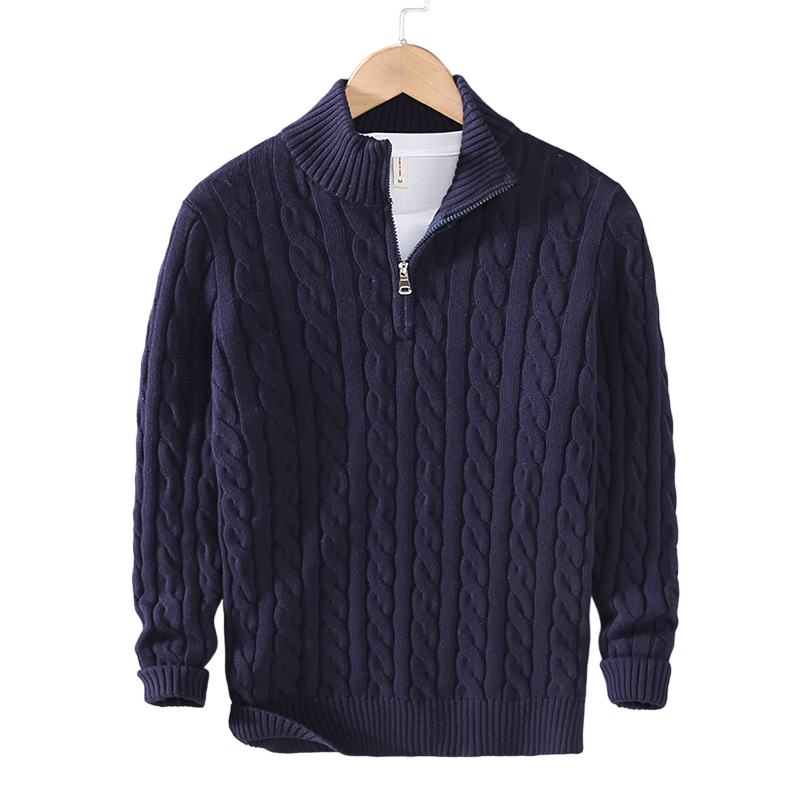 Giuseppe™ - Pullover di lusso in maglia con zip