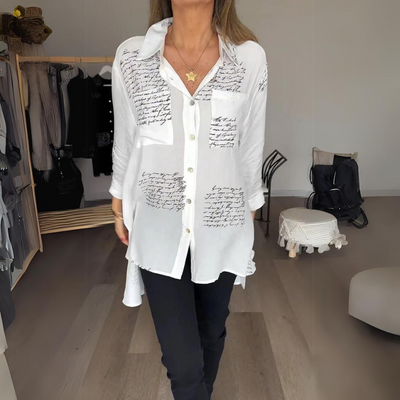 Callista™ | Camicia Button-Up Scritta a Mano