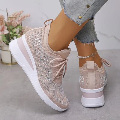 Giselle™ | Sneakers Ortopediche con Strass Brillanti