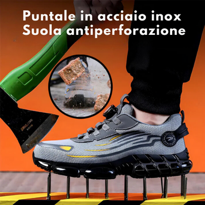 SafeStep - scarpa di sicurezza ergonomica e antidolorifica - Certificata secondo EN ISO 20345