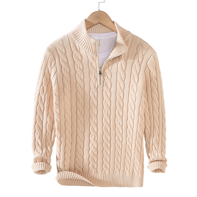 Giuseppe™ - Pullover di lusso in maglia con zip