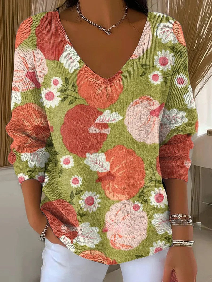 CHLOE | Maglione in maglia con scollatura a V