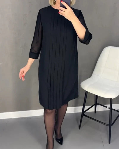 Abito plissettato in tessuto lavorato a maglia