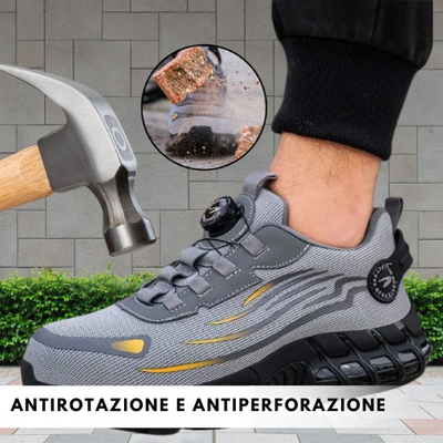 SafeStep - scarpa di sicurezza ergonomica e antidolorifica - Certificata secondo EN ISO 20345