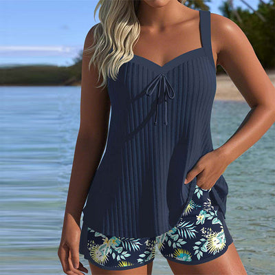 Clara™ | Completo Tankini a Fantasia Floreale