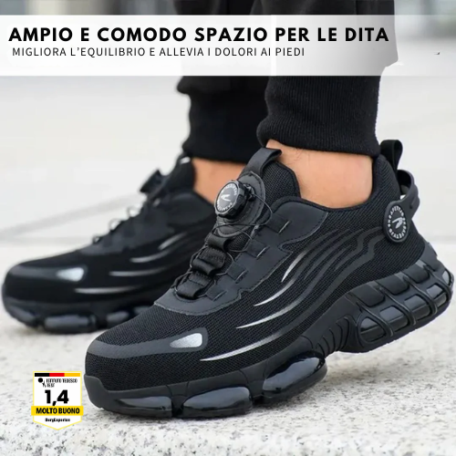 SafeStep - scarpa di sicurezza ergonomica e antidolorifica - Certificata secondo EN ISO 20345