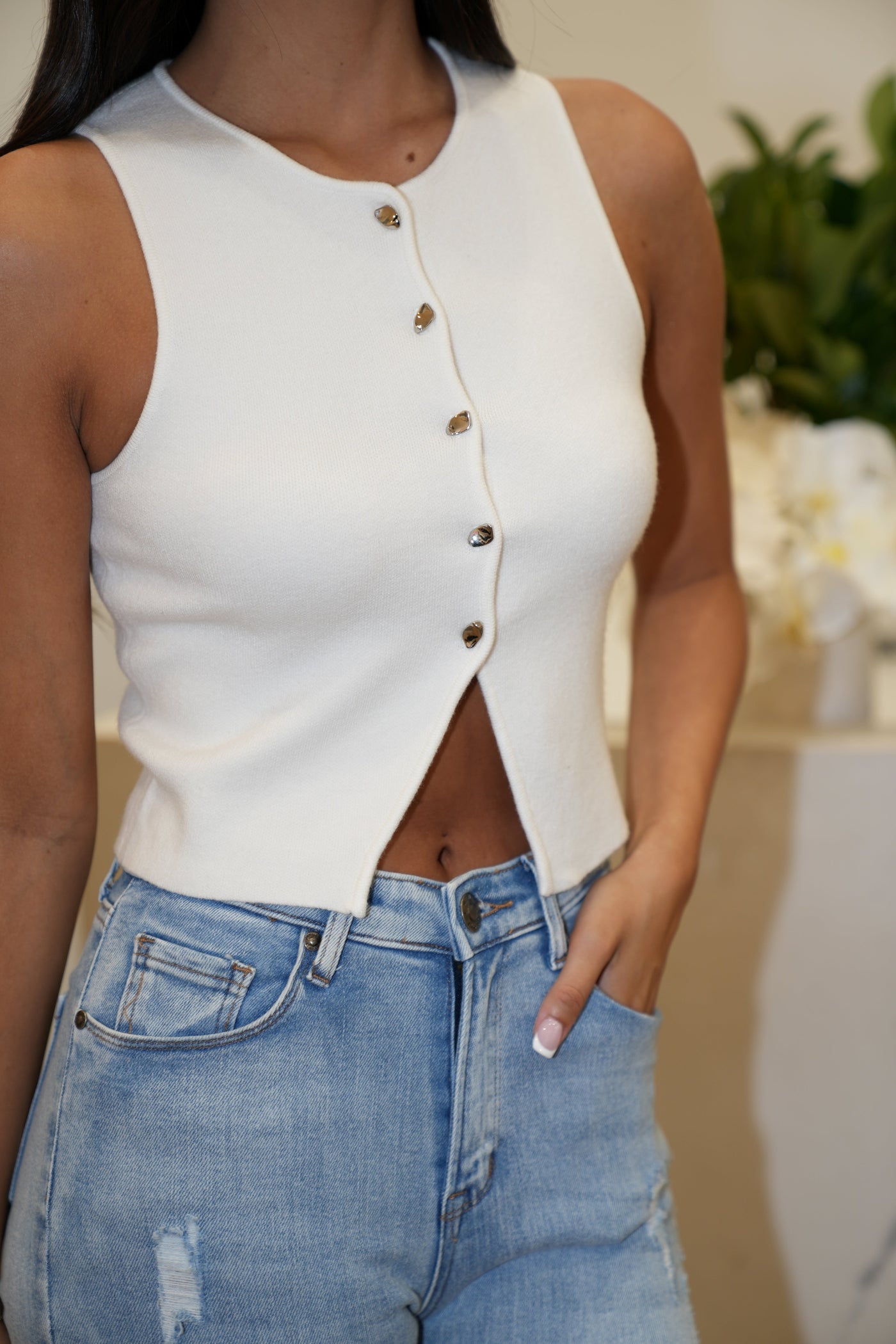 Lucia™ | Top Senza Maniche