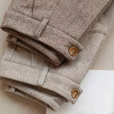 Vaughn™ | Pantaloni Eleganti Su Misura in Pura Lana Pregiata