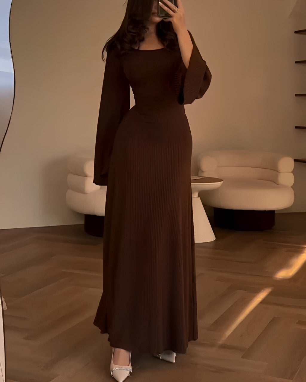 Abito Maxi in Maglia Elegante