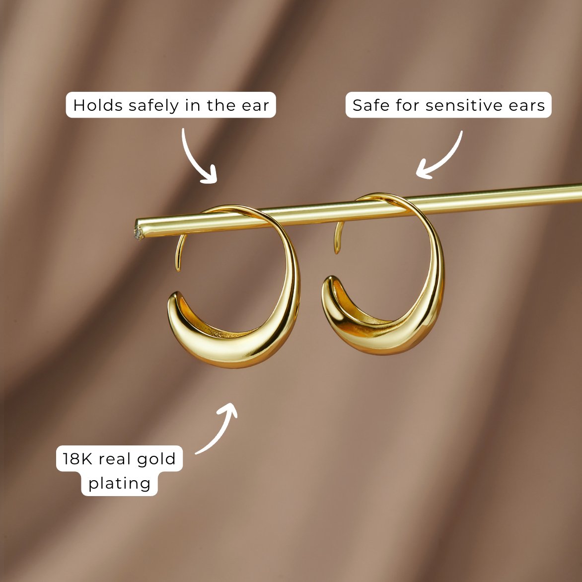 Cina - Orecchini a forma di goccia