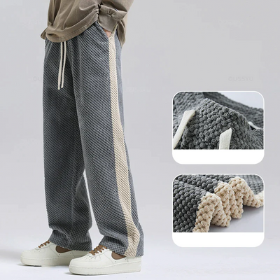 Pantaloni Jogger in Corduroy a Coste Waffle
