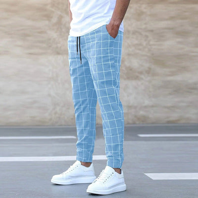 Colombo™ | Pantaloni Jogger a Quadri da Uomo