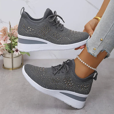 Giselle™ | Sneakers Ortopediche con Strass Brillanti