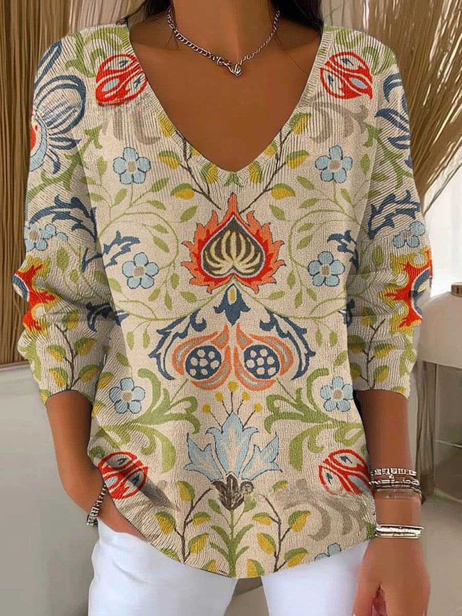 MARGAUX | Maglione in maglia con scollatura a V