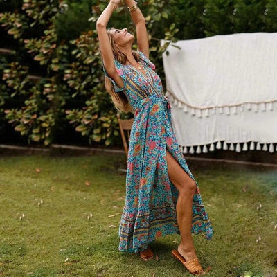 Veronica™ | Abito Maxi con Spacco Alto