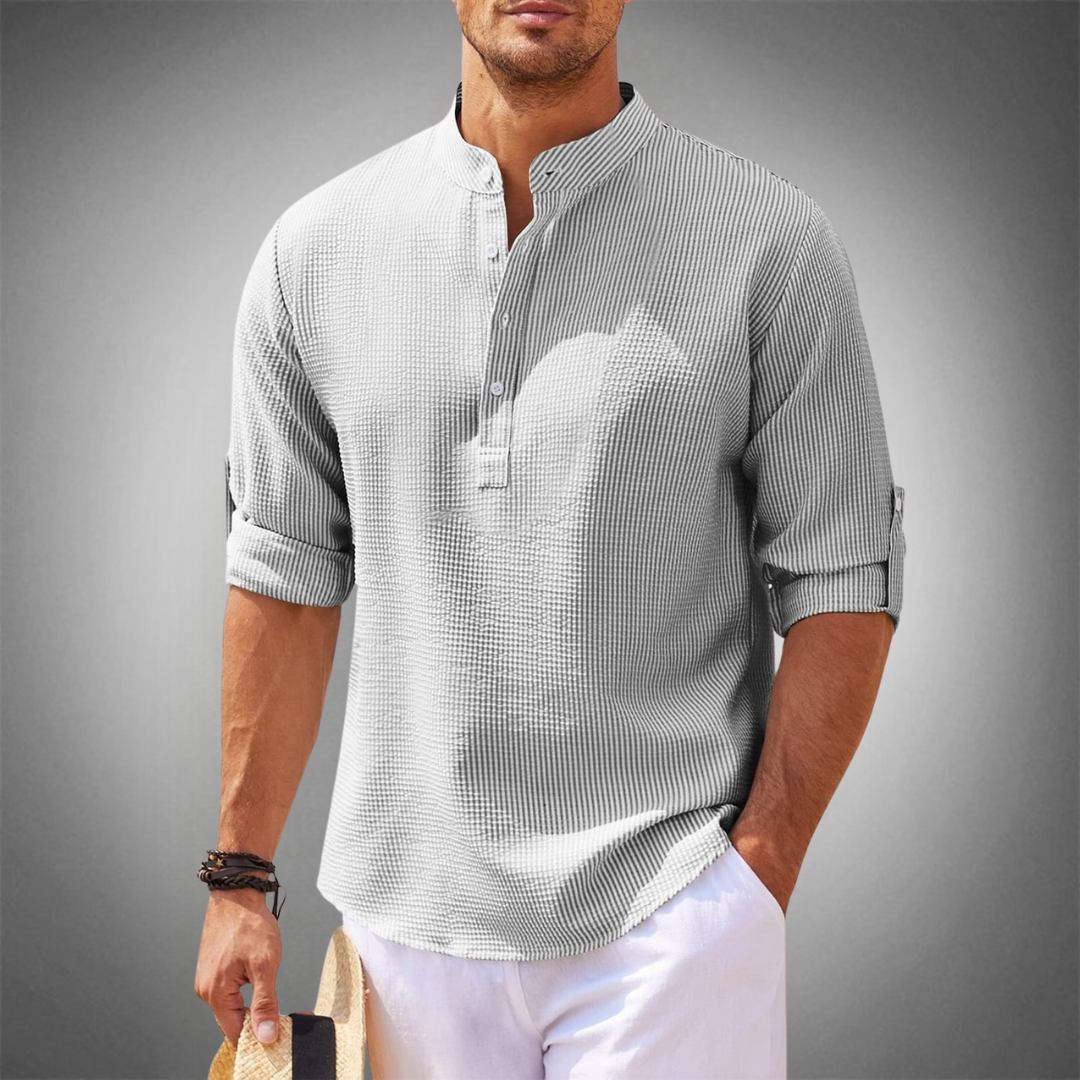 James™ | Polo in Lino a Manica Lunga