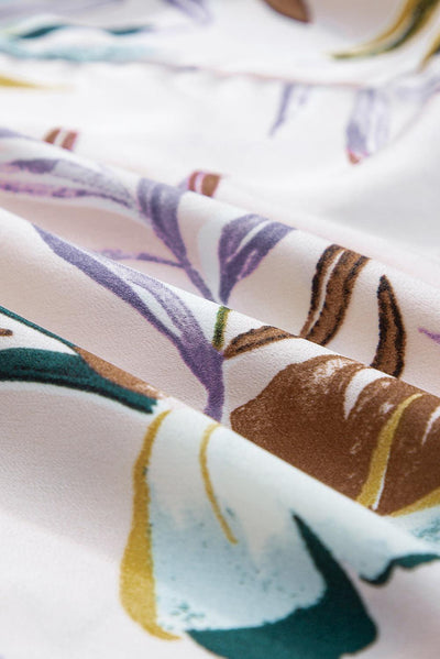 Lana™ | Abito Tropicale con Motivo Foglie