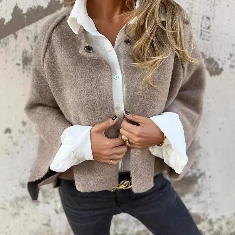 Cappotto Corto In Cashmere