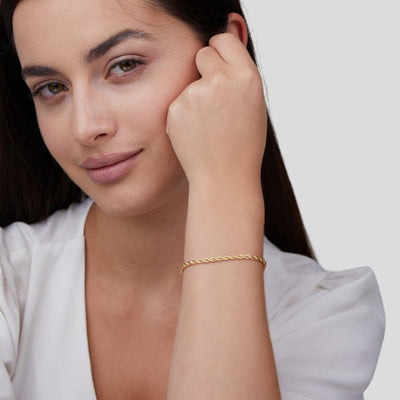 Bracciale in oro chic torcigliato
