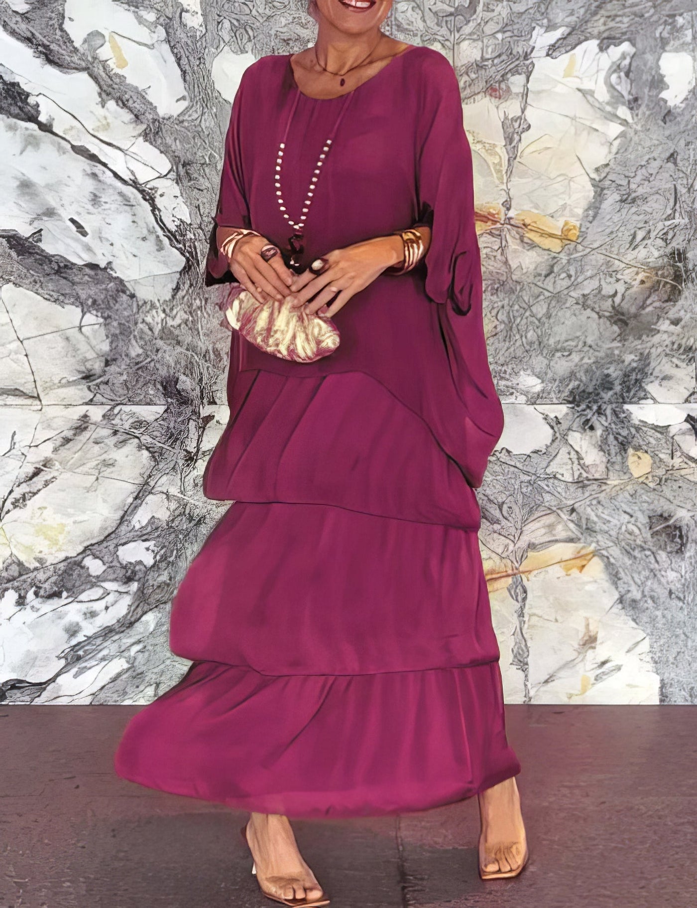 Abito artistico a taglio ampio